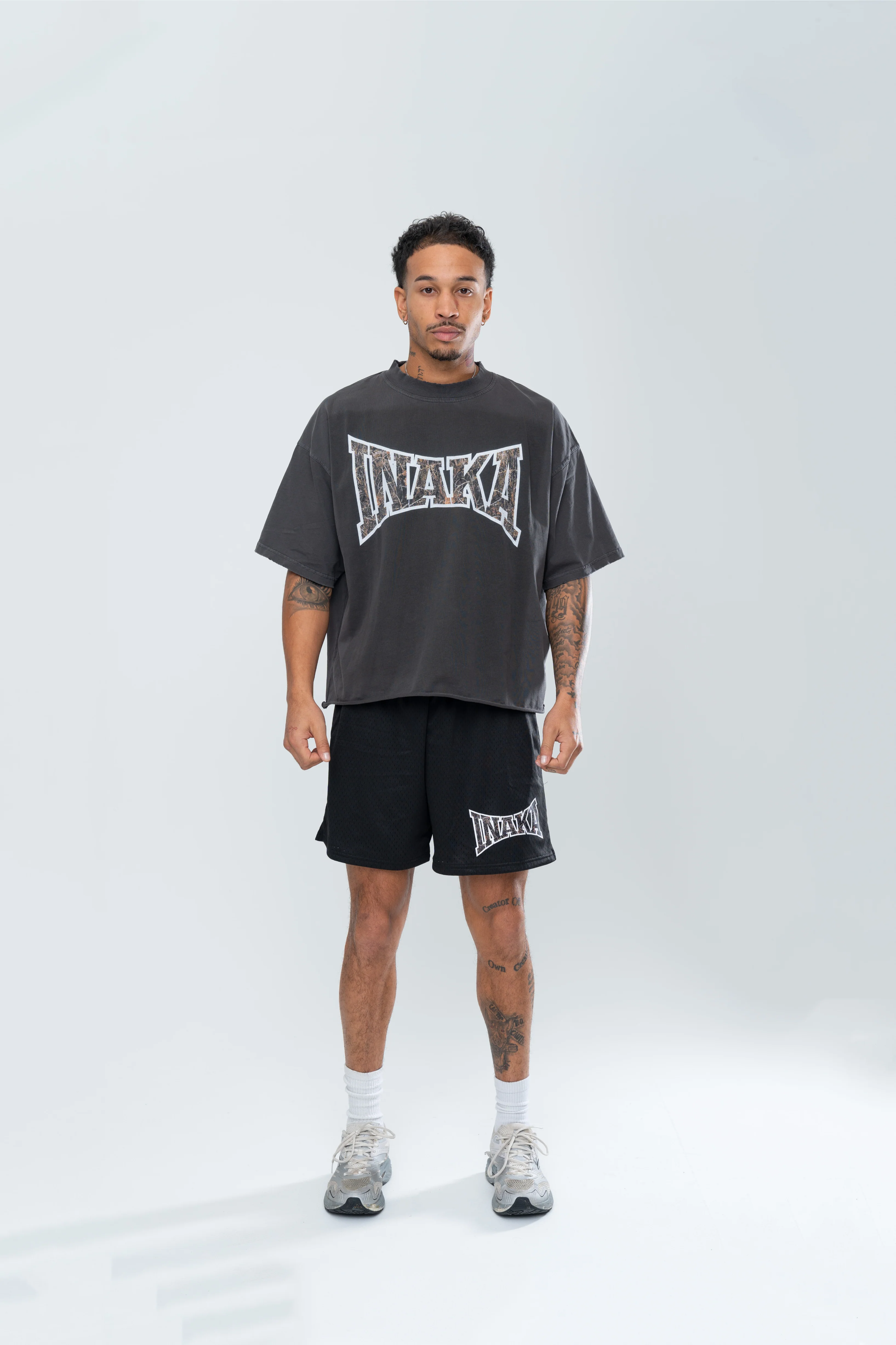 POWERSHOT MESH SHORTS - BLACK/CAMO - Image 4