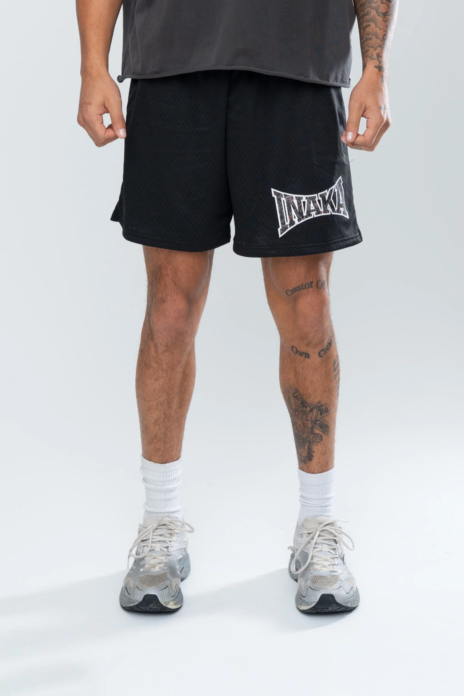 POWERSHOT MESH SHORTS - BLACK/CAMO - Image 5