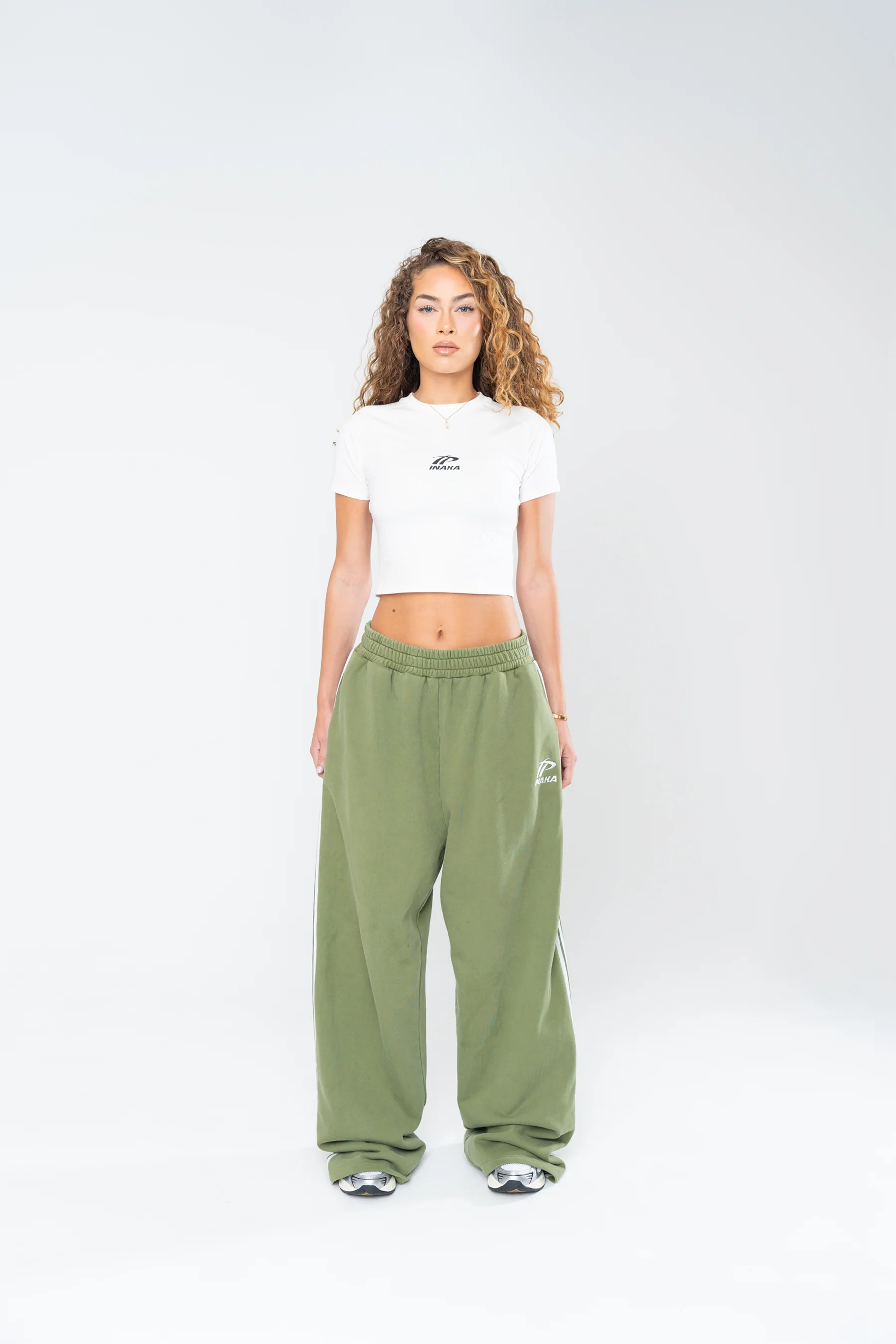 SPORTSWEAR BAGGY SWEATPANTS - OLIVE - Image 3