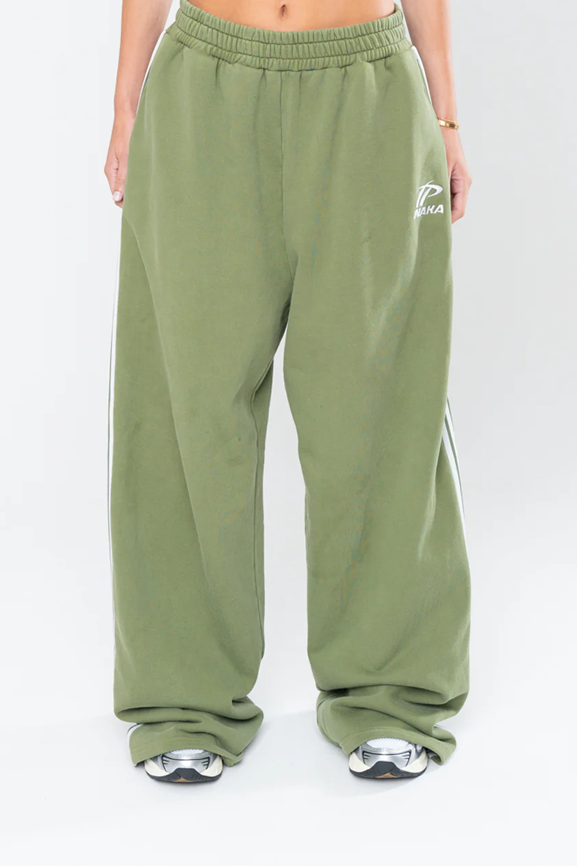 SPORTSWEAR BAGGY SWEATPANTS - OLIVE - Image 4