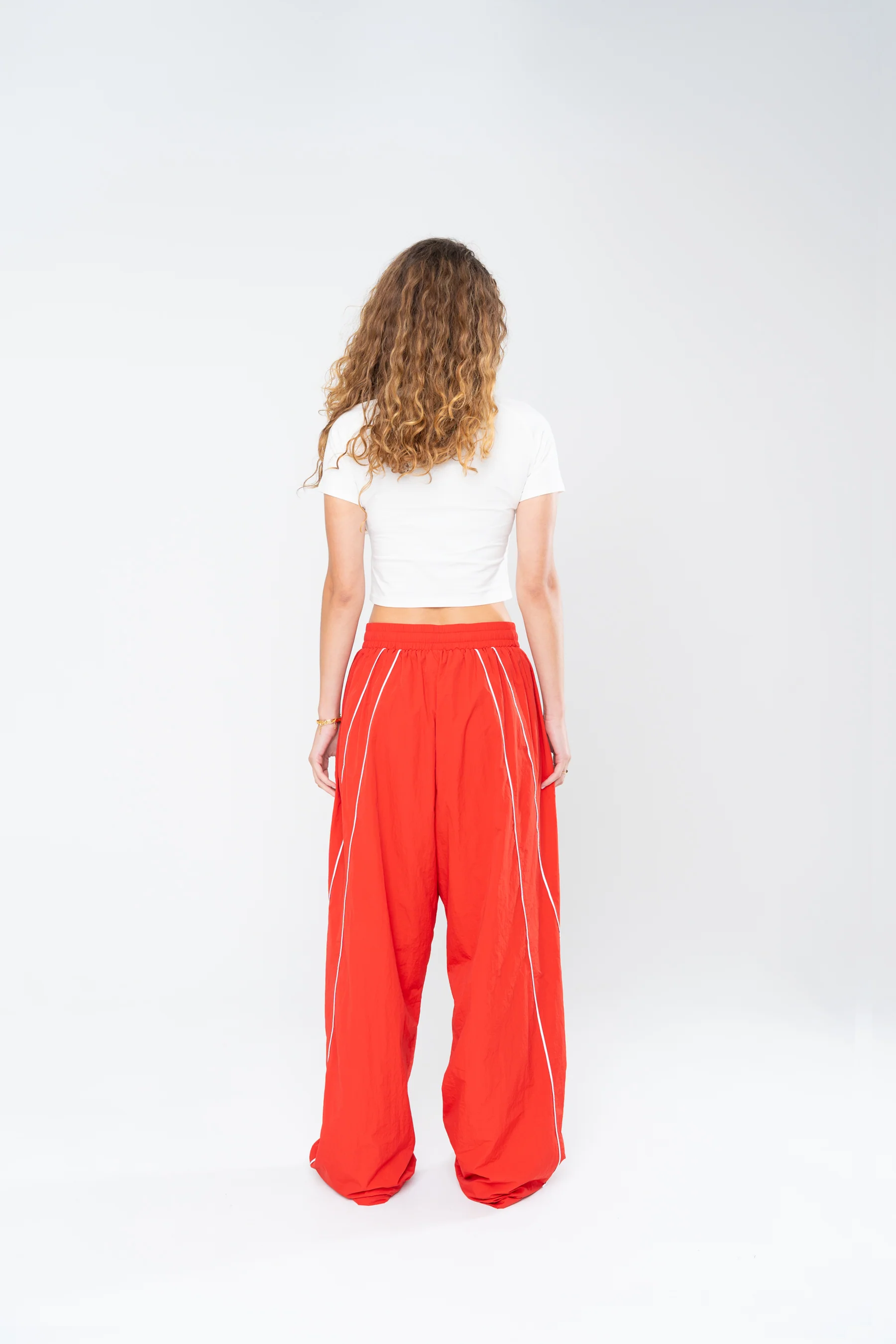 SPORTSWEAR BAGGY TRACK PANTS - RED - Image 12