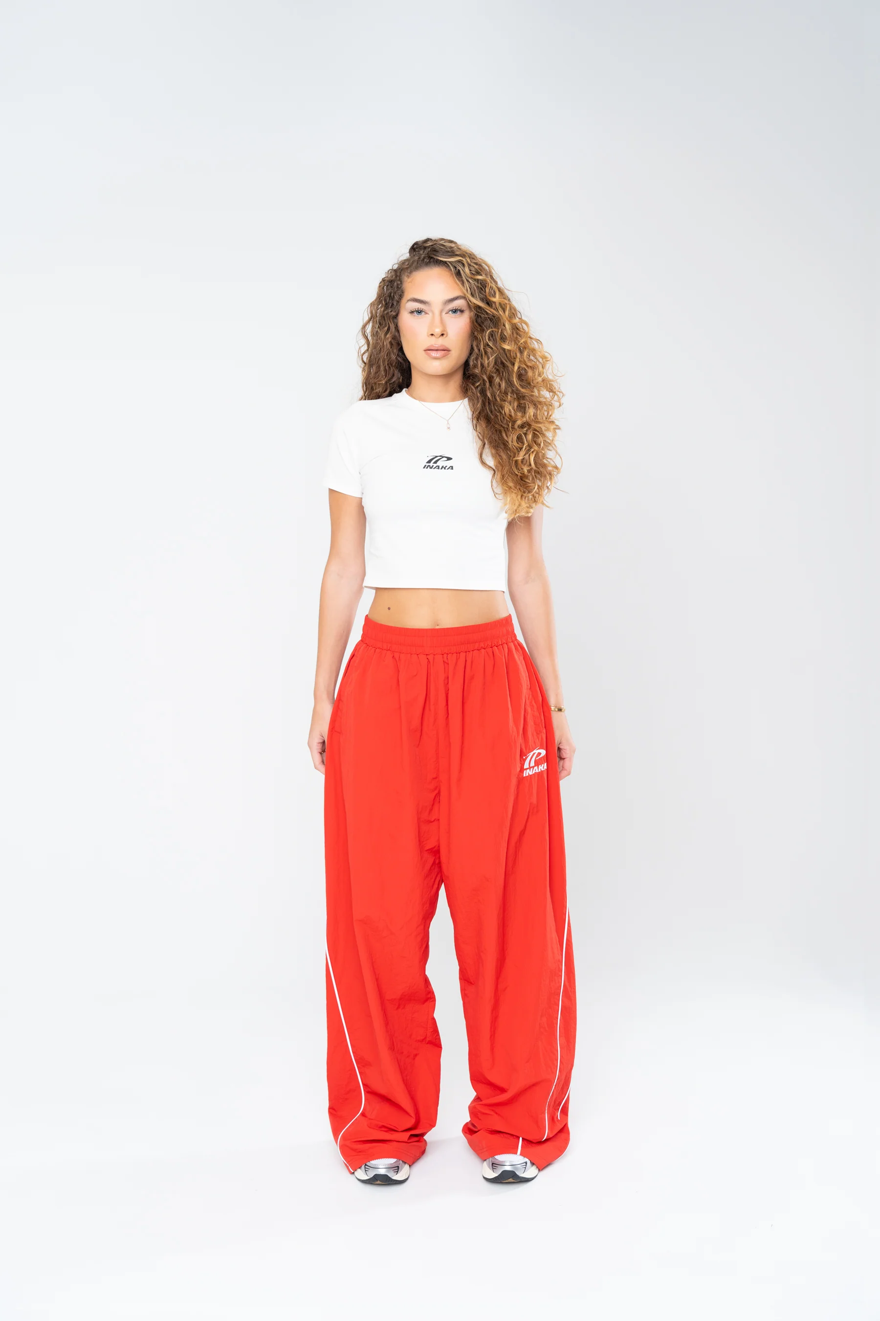 SPORTSWEAR BAGGY TRACK PANTS - RED - Image 8