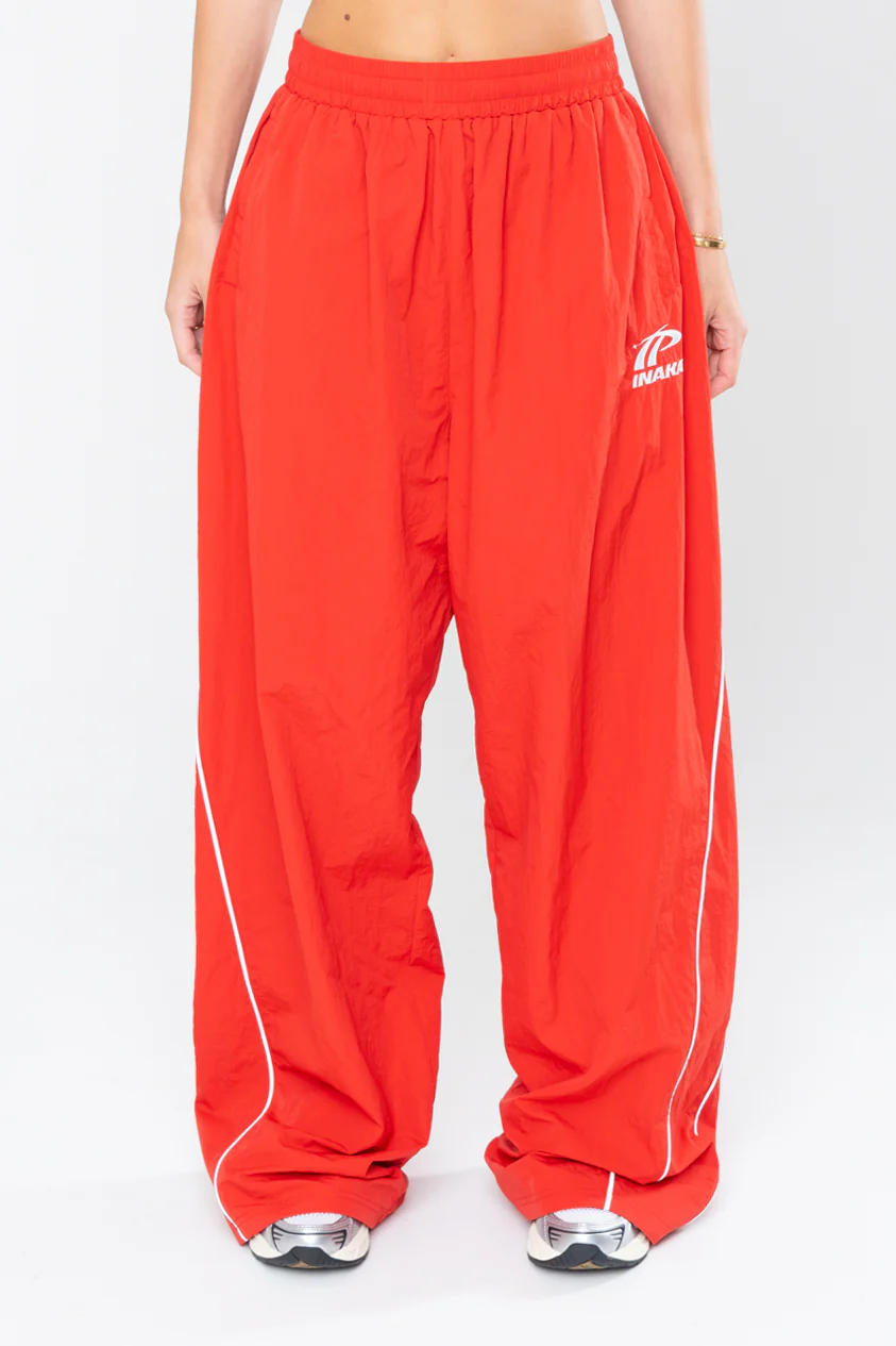 SPORTSWEAR BAGGY TRACK PANTS - RED - Image 9