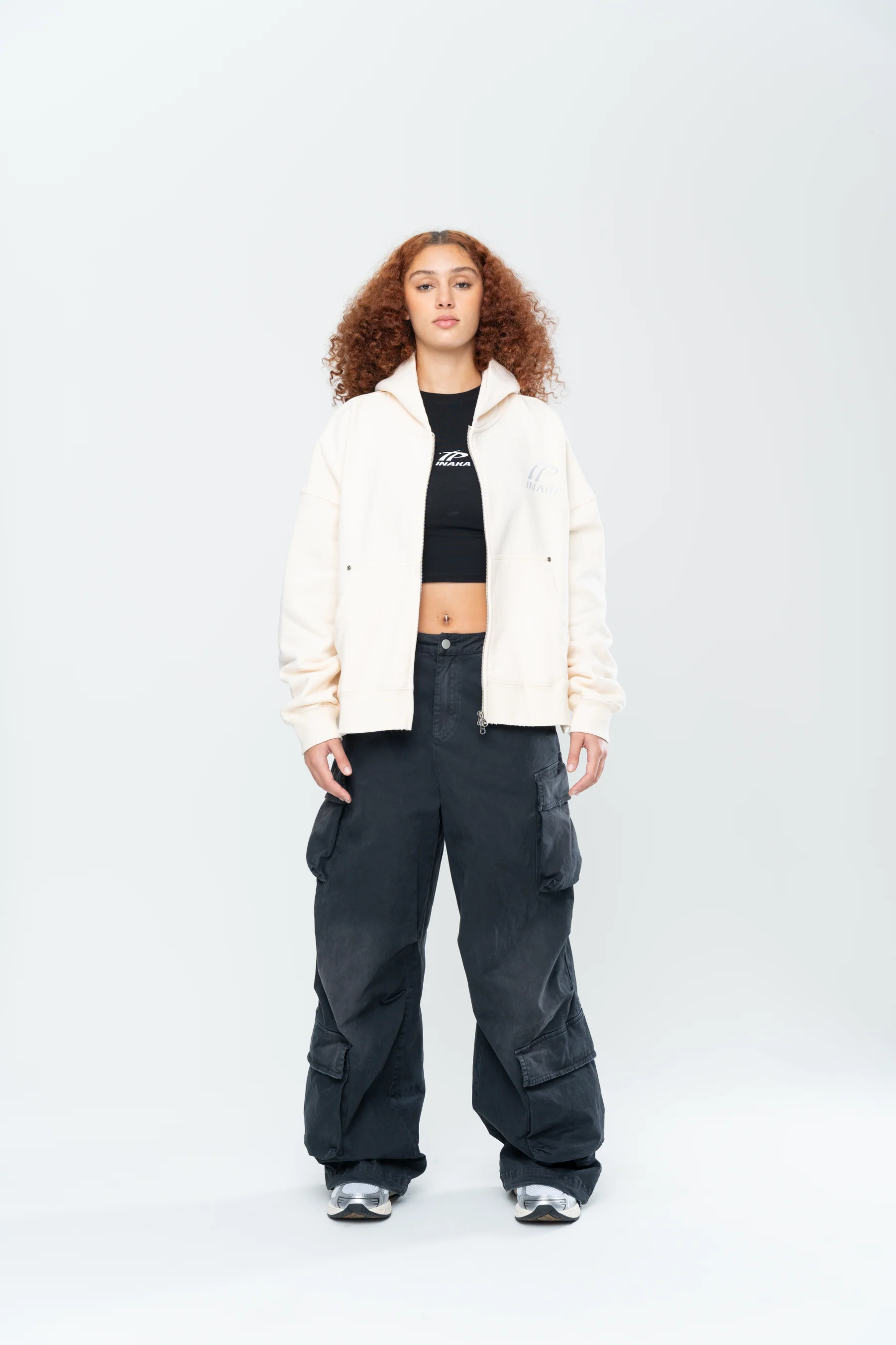 SPORTSWEAR DOUBLE ZIP HOODIE - BEIGE - Image 13