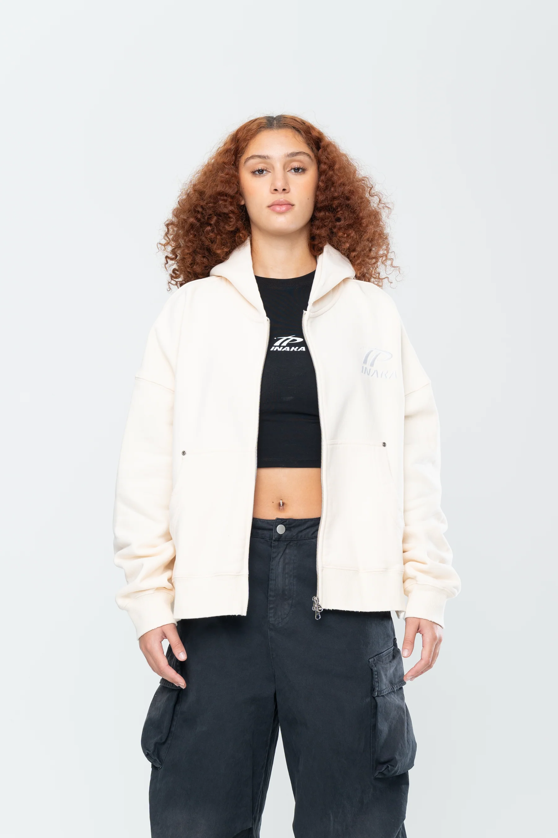 SPORTSWEAR DOUBLE ZIP HOODIE - BEIGE - Image 14