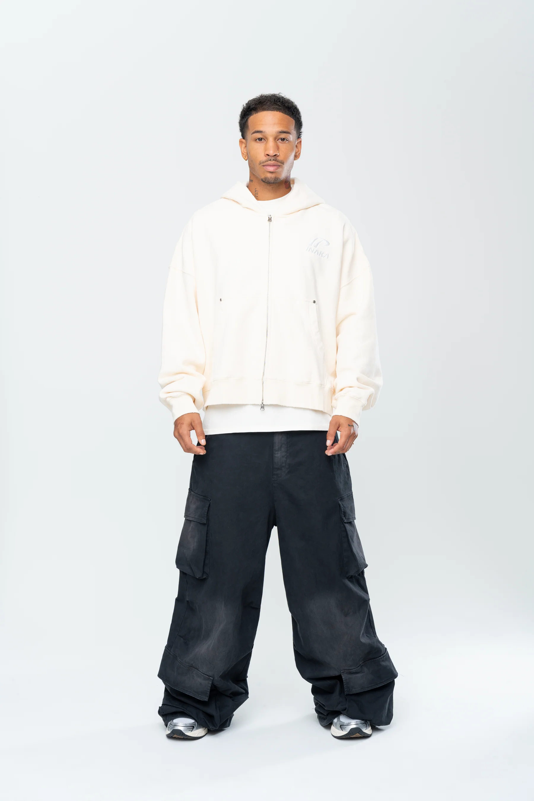 SPORTSWEAR DOUBLE ZIP HOODIE - BEIGE - Image 2