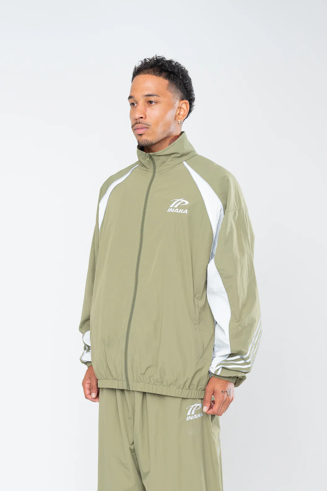 SPORTSWEAR TRACK JACKET - BURNT OLIVE - Image 5