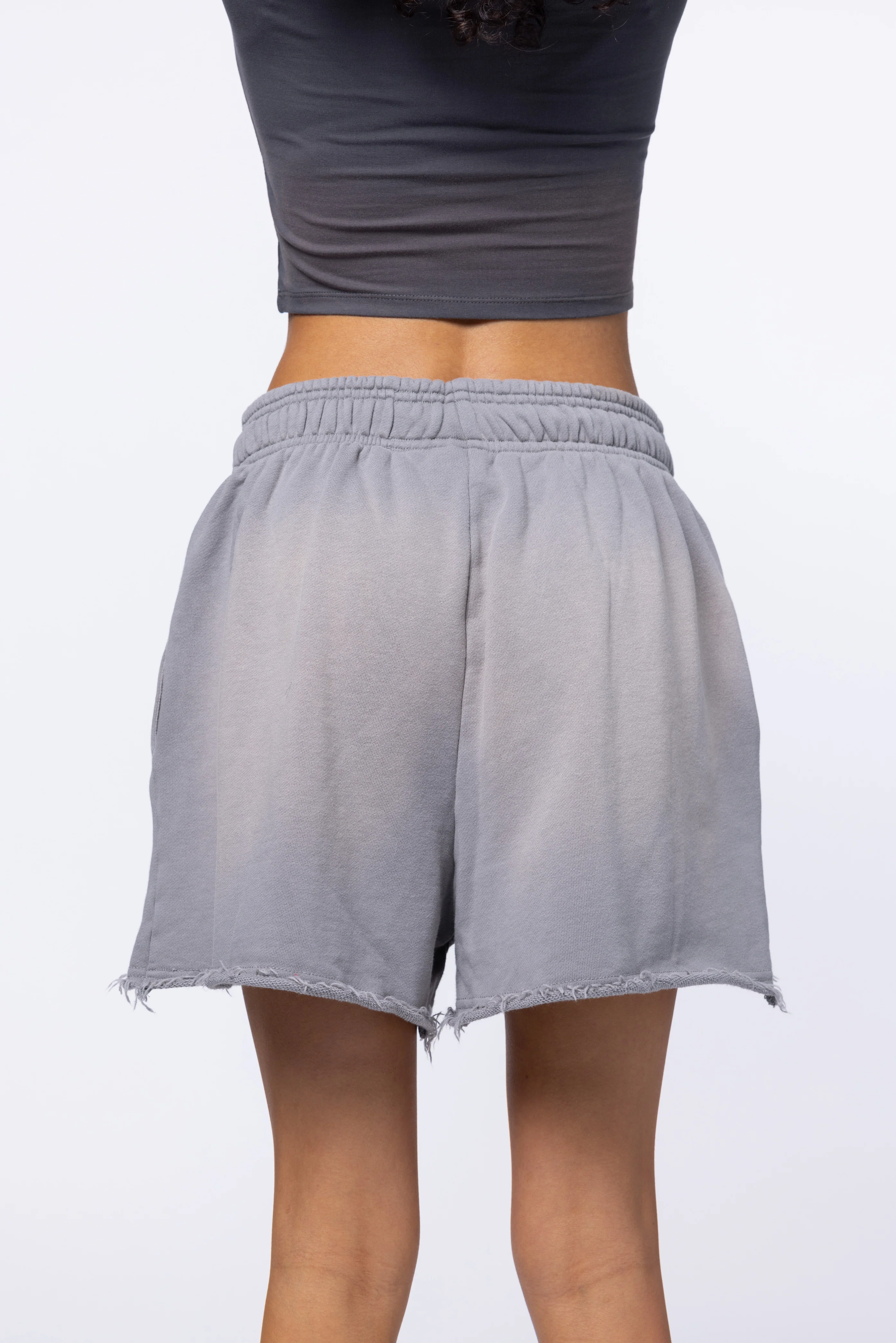 WOMENS CHOPPER SHORTS - GREY - Image 6