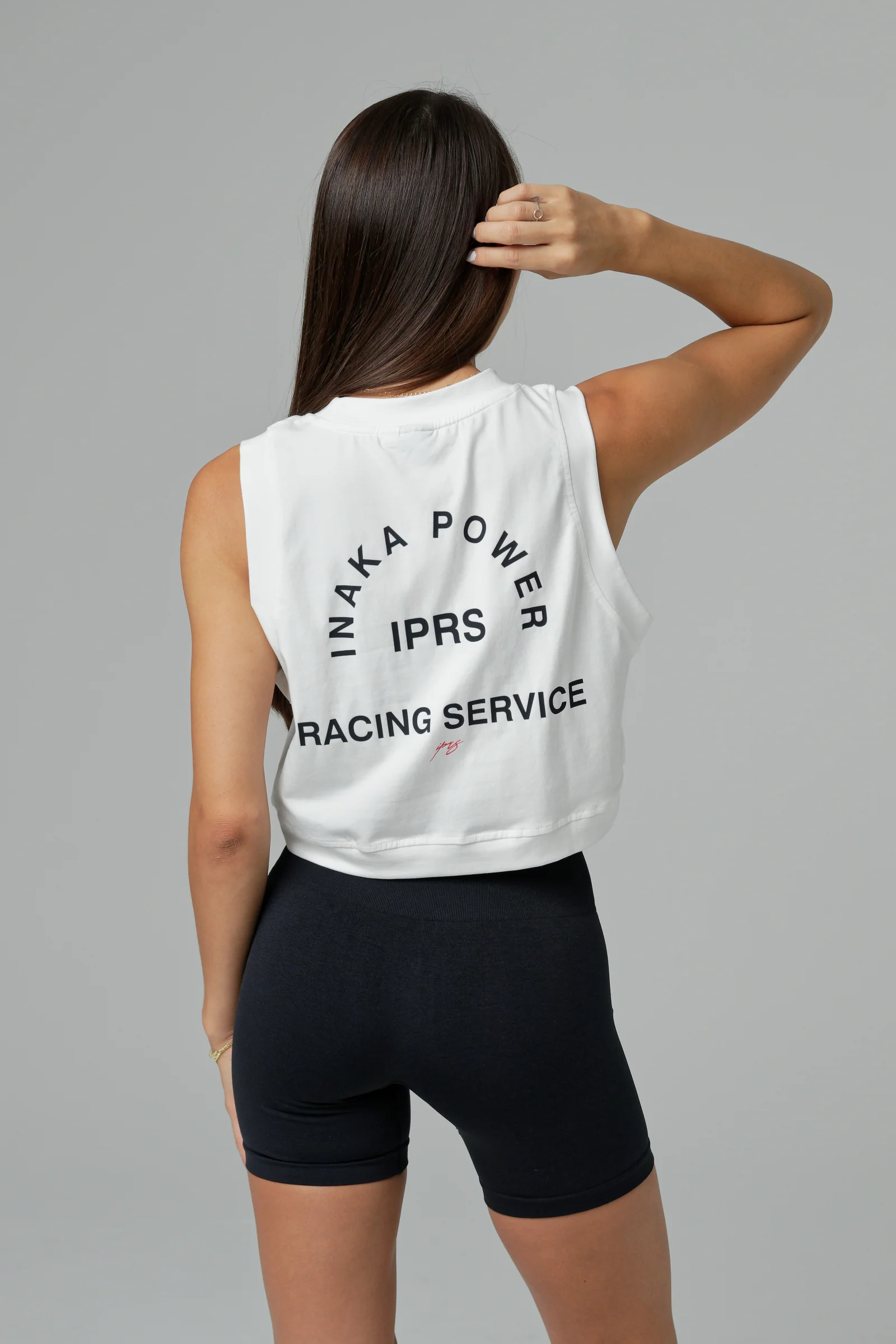 WOMEN'S IPRS CROPPED TANK - IVORY - Image 2