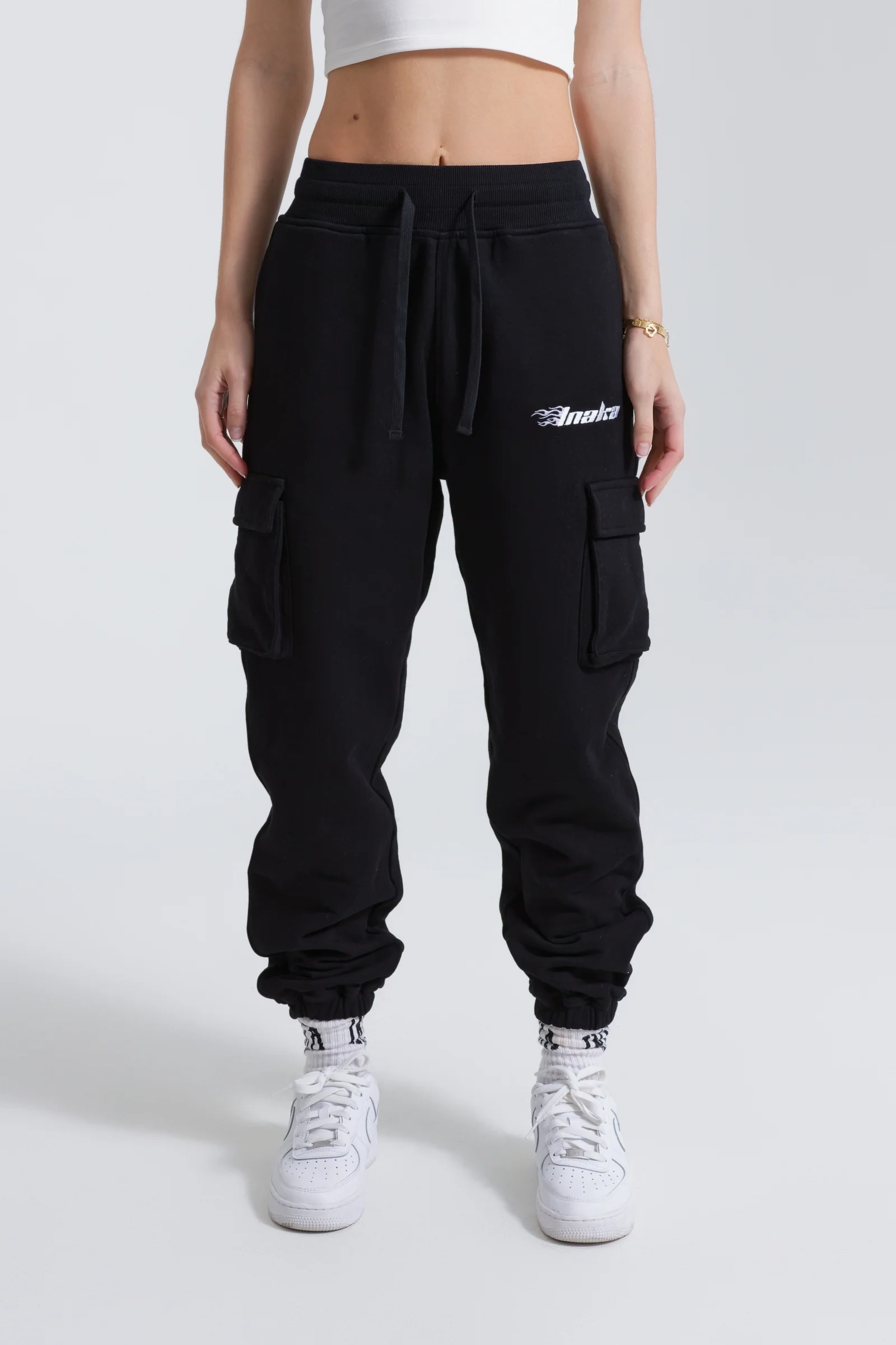 WOMENS FLEECE CARGOS - ONYX - Image 3