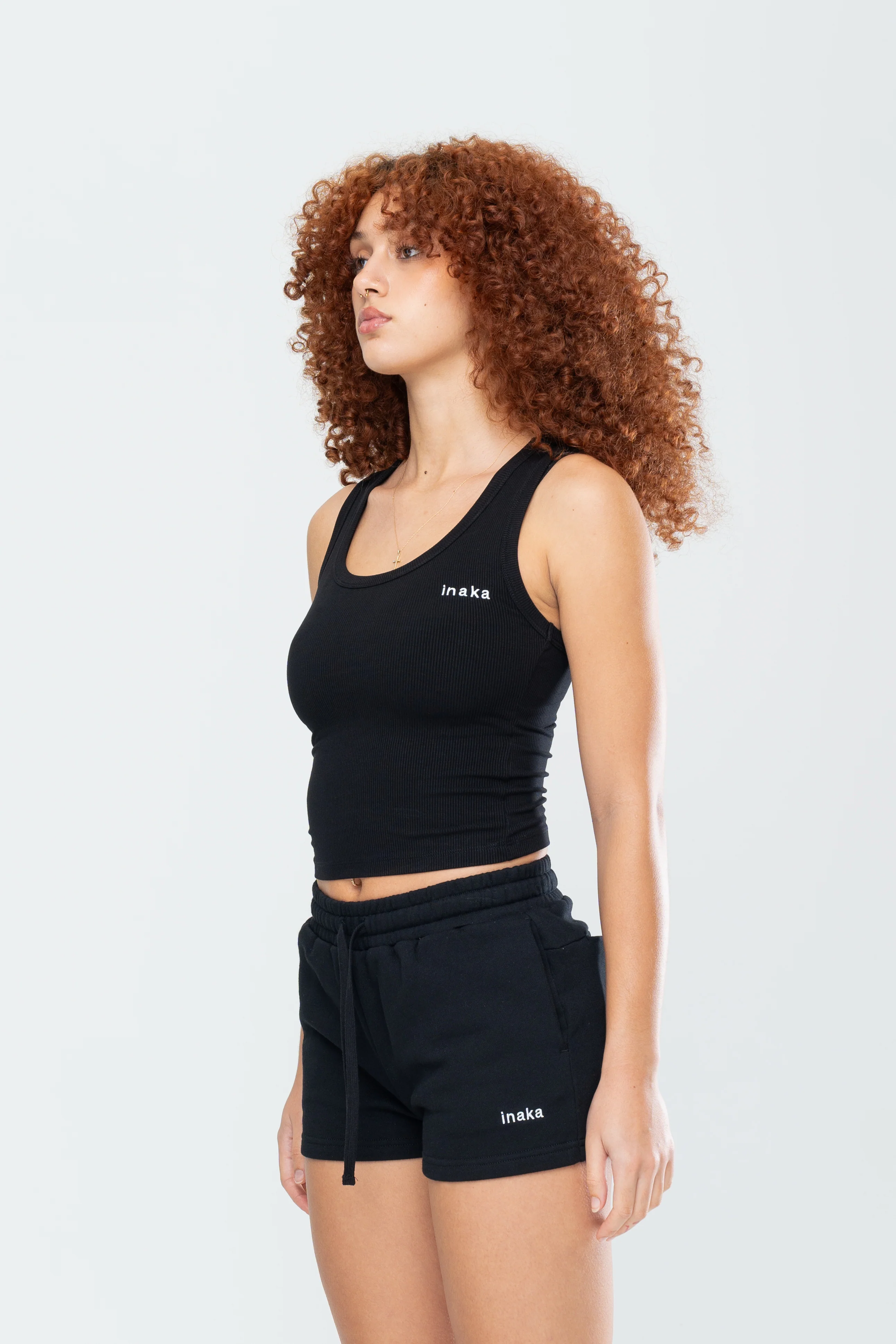 BASICS LOUNGE TANK - BLACK - Image 2